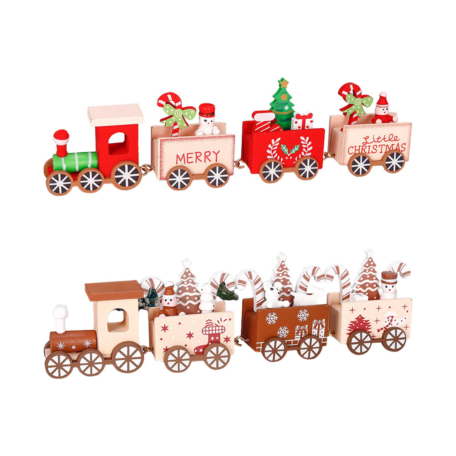 Top Kids Xmas Toys - Holzzug, Weihnachtsschmuck, dekorativer Tischdekoration, Geschenk für