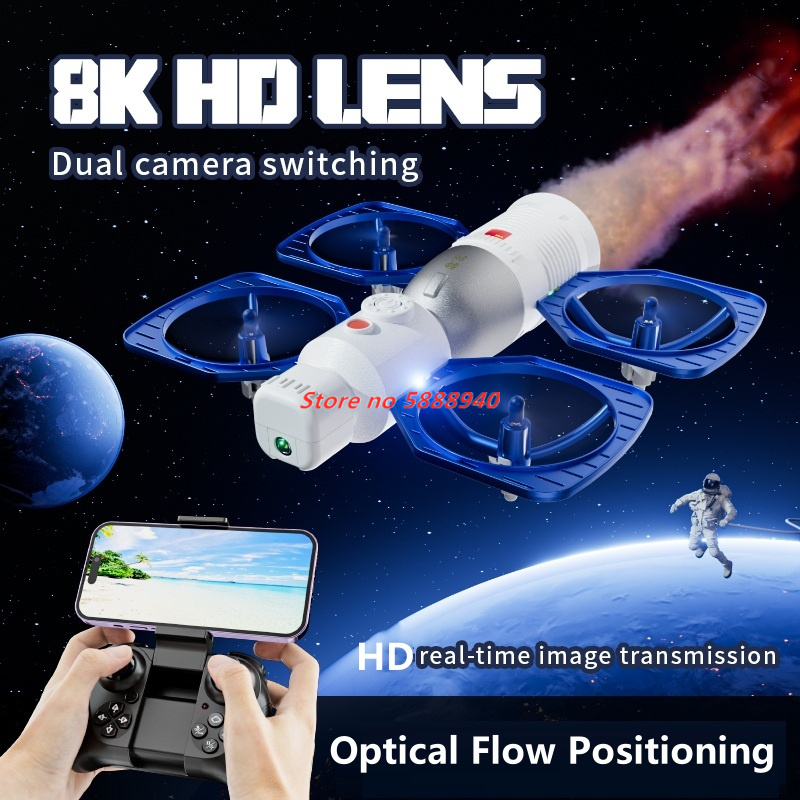 Kids Toys Under £5 - WIFI FPV Kamera HD 8K Weltraum-Satellitenflugzeug