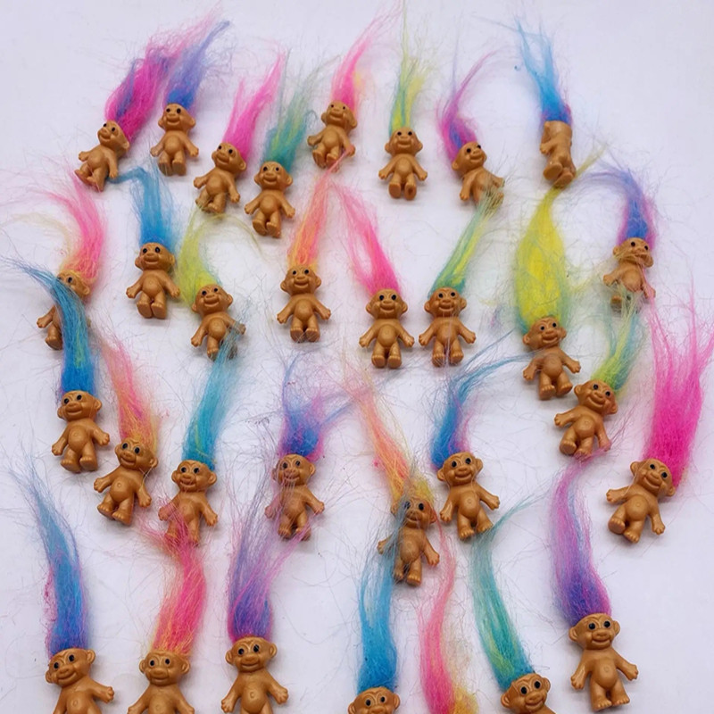 Kids Toys Under £5 - 5/10 Stück Mini-Clown-Puppen mit langen Haaren,