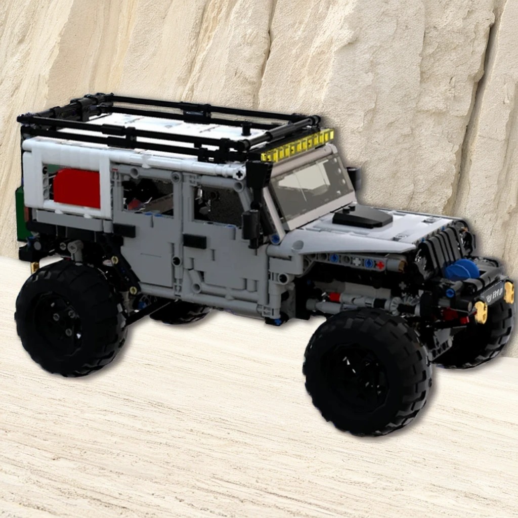 Kids Toys Jeep - 1260 Teile MOC LXF Jeep Wrangler