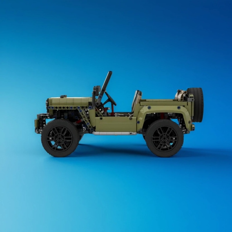 Kids Toys Jeep - 1603 Teile MOC C Modell Willys