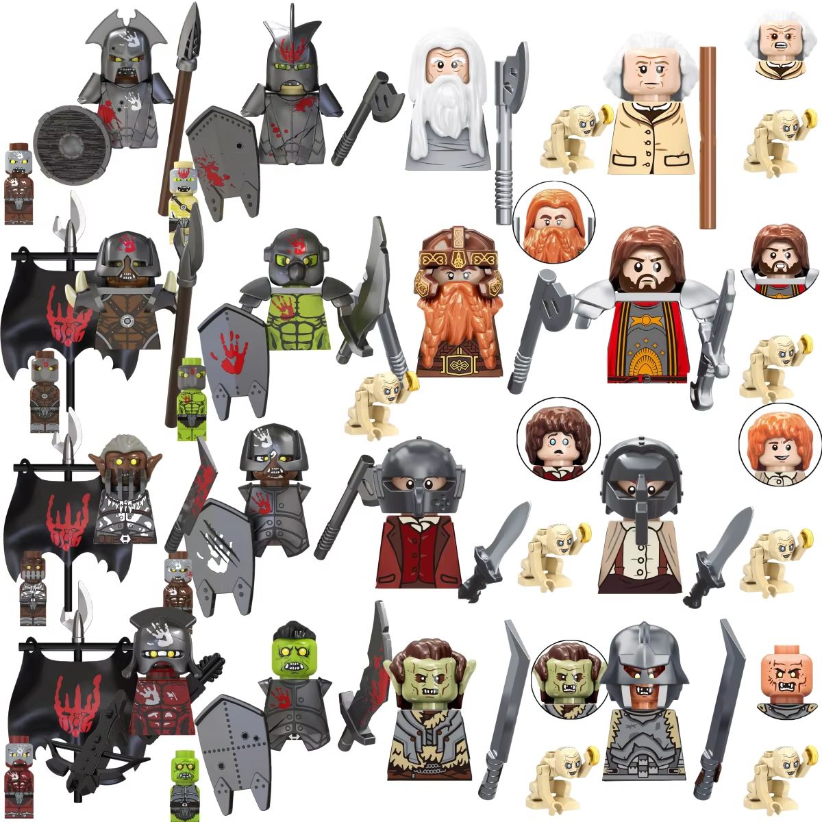 Lego Building Blocks - Blind Box TV6410 Mini-Actionfiguren Spielzeug Orks