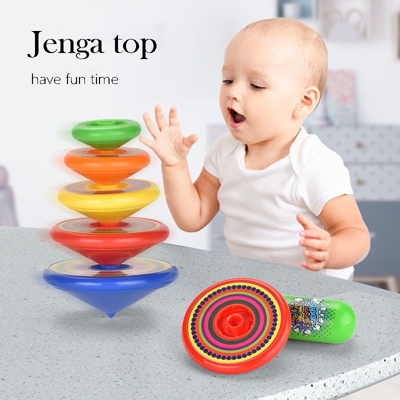 Kids Toys Under £5 - Stapelbares Kreisel-Spielzeug für Kinder, Launcher-Turm-Kampfspiel, interaktives