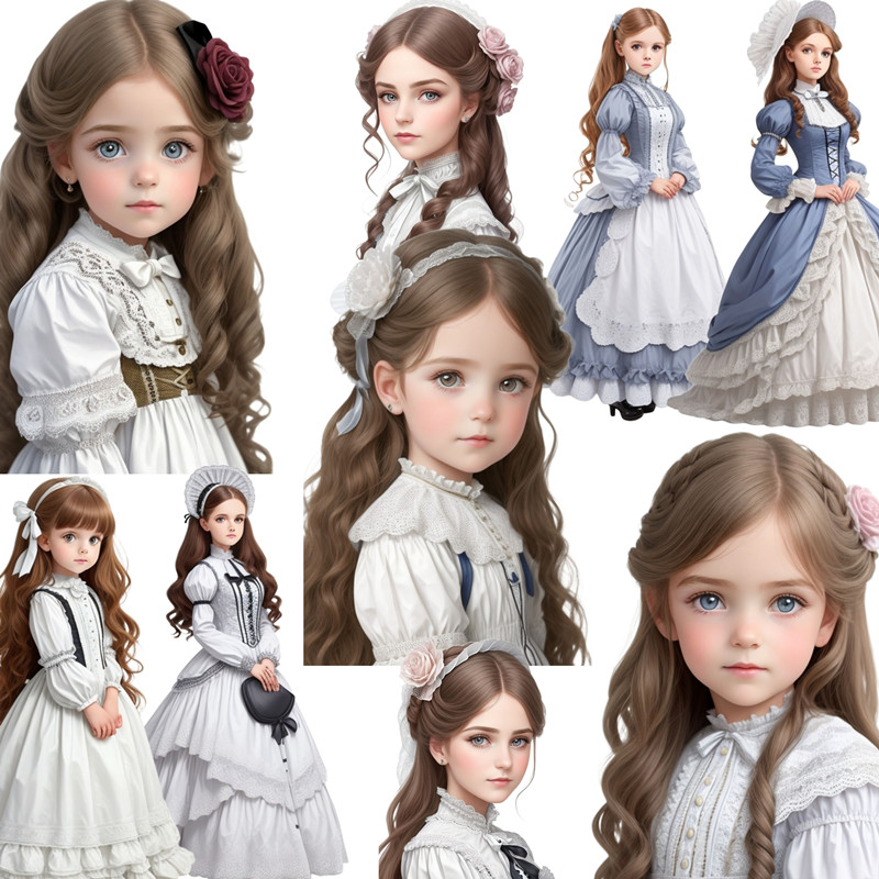 Kids Toys Victoria - Victoria kleines Mädchen Aufkleber Handwerk und