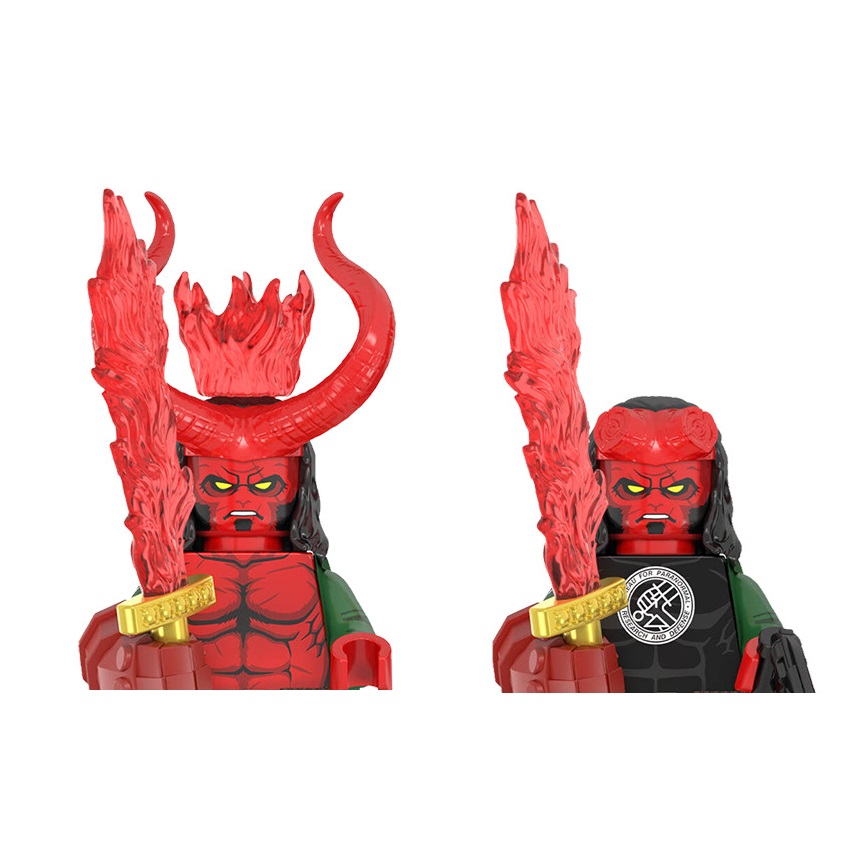 Lego Building Blocks - WM2422 WM2421 Hellboy Baustein Mini-Actionfiguren Spielzeug