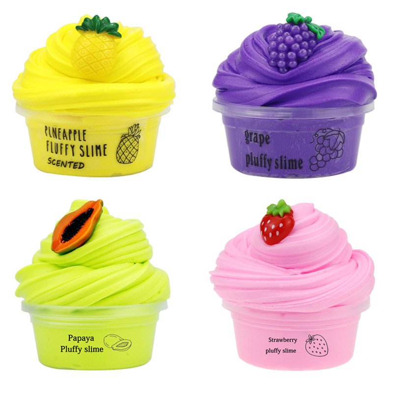 Kids Toys Amazon - Frucht-Schleim, Flauschiger Wolken-Schleim, Puff-Schleim, Butter-Schleim mit