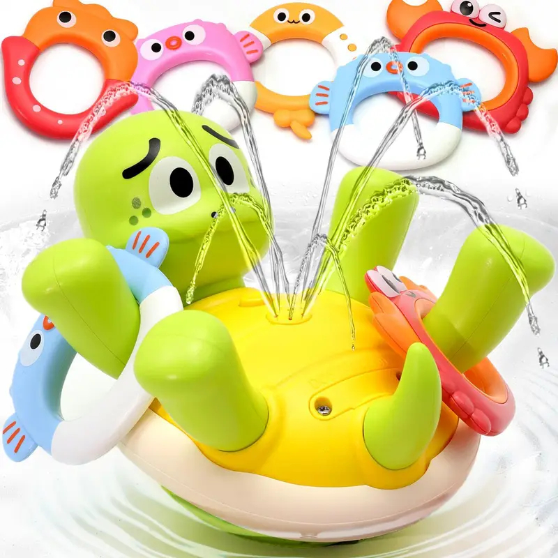 Kids Toys Under £5 - Baby-Spielzeug Wiederaufladbarer Schildkröten-Badesprinkler für Kinder und