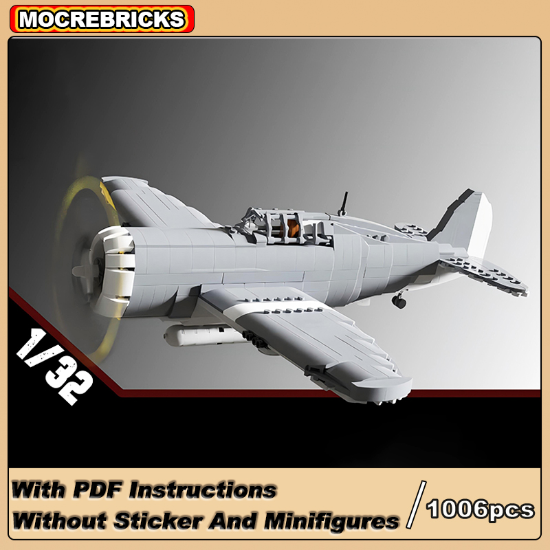 Top Kids Xmas Toys - Militär kampf bomber P-47 Thunderbolt ww2