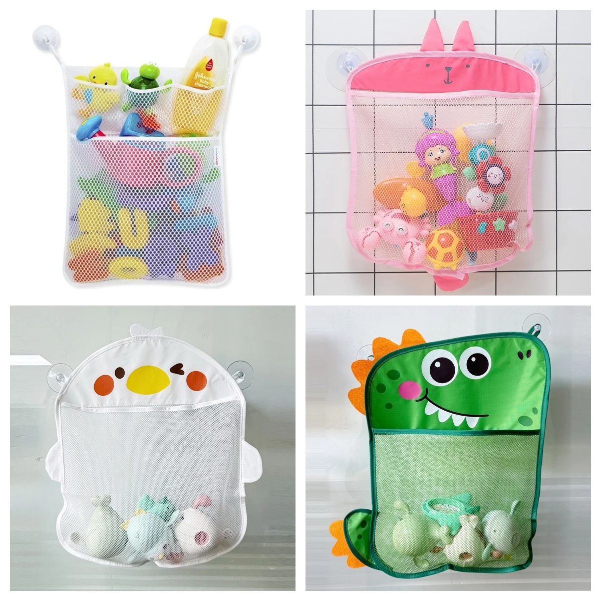 Kids Toys Basket - Baby Badezimmer Netzbeutel Cartoon Tierformen Stoff
