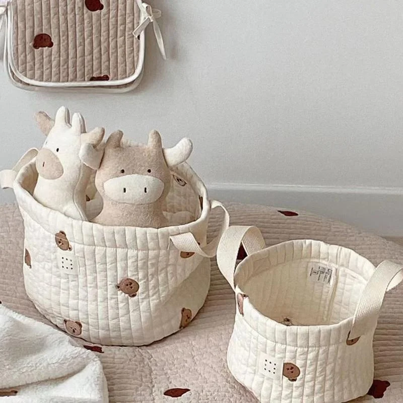 Nette Bär Stickerei Windel Tas – Kids Toys Basket Bewertung und Preis