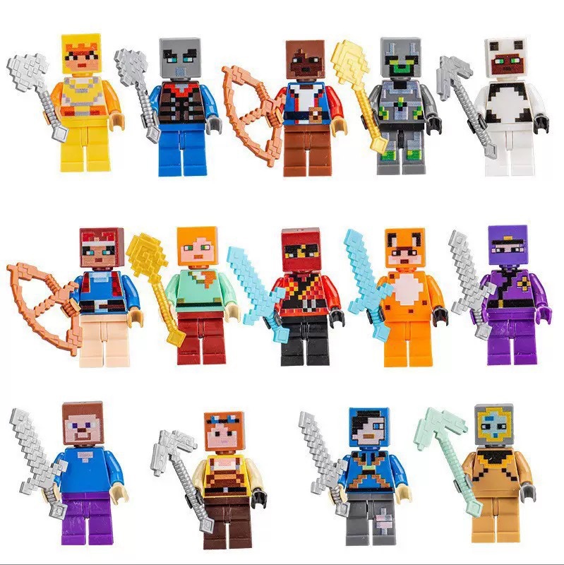30/60 Stück Cartoon Minecraft  – Lego Building Blocks Bewertung und Preis