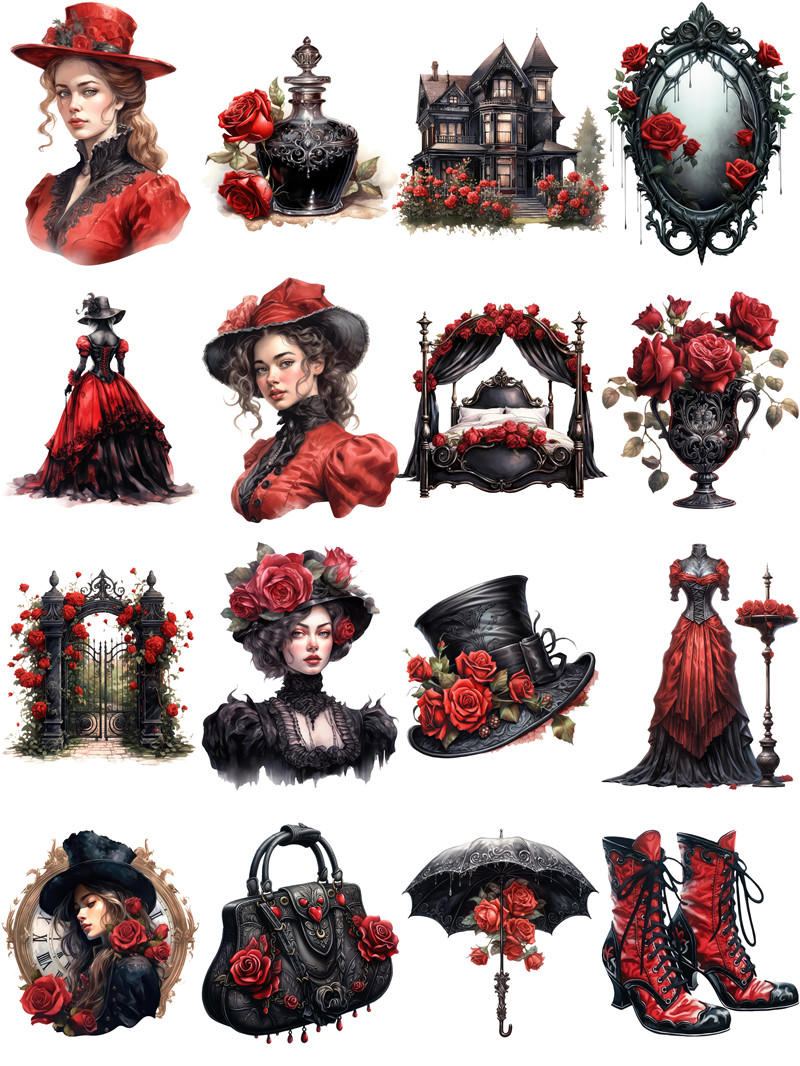 Victoria Black Rose Aufkleber  – Kids Toys Victoria Bewertung und Preis