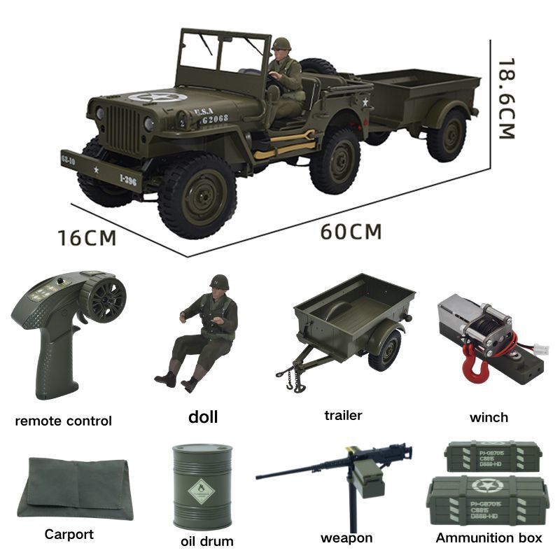 JJRC C8815 RC Auto 1941 JEEP W – Kids Toys Jeep Bewertung und Preis