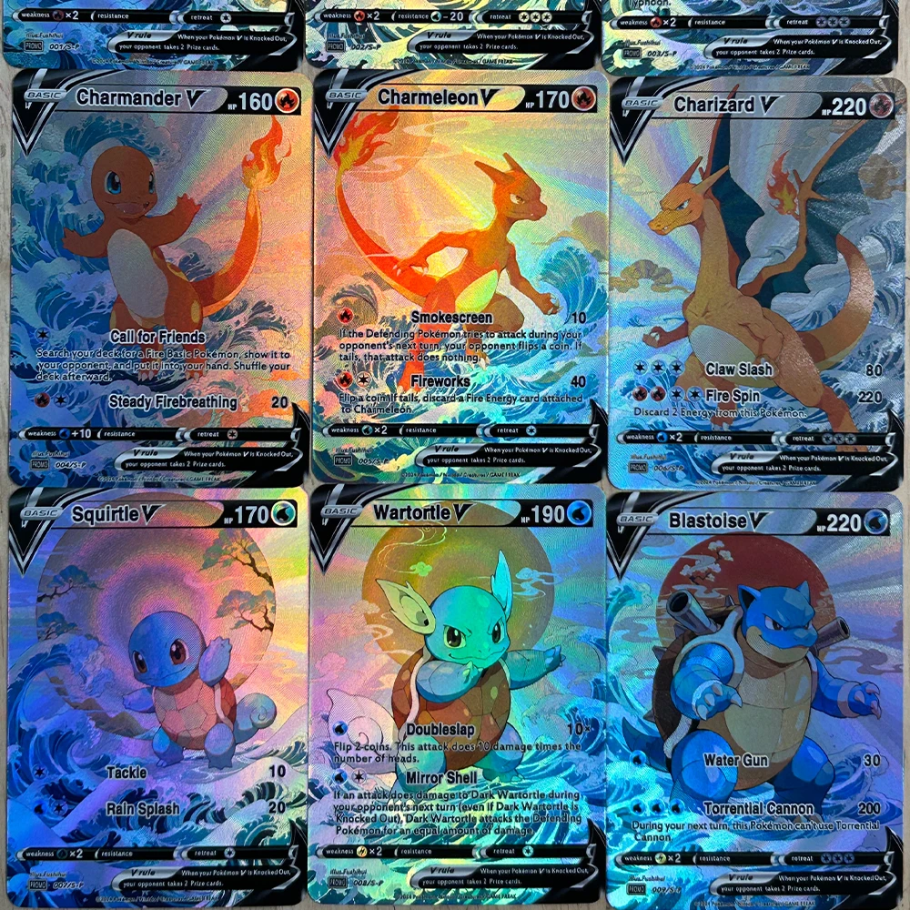 9 Teile/satz DIY Anime PTCG Sa – Card Game Kids Bewertung und Preis