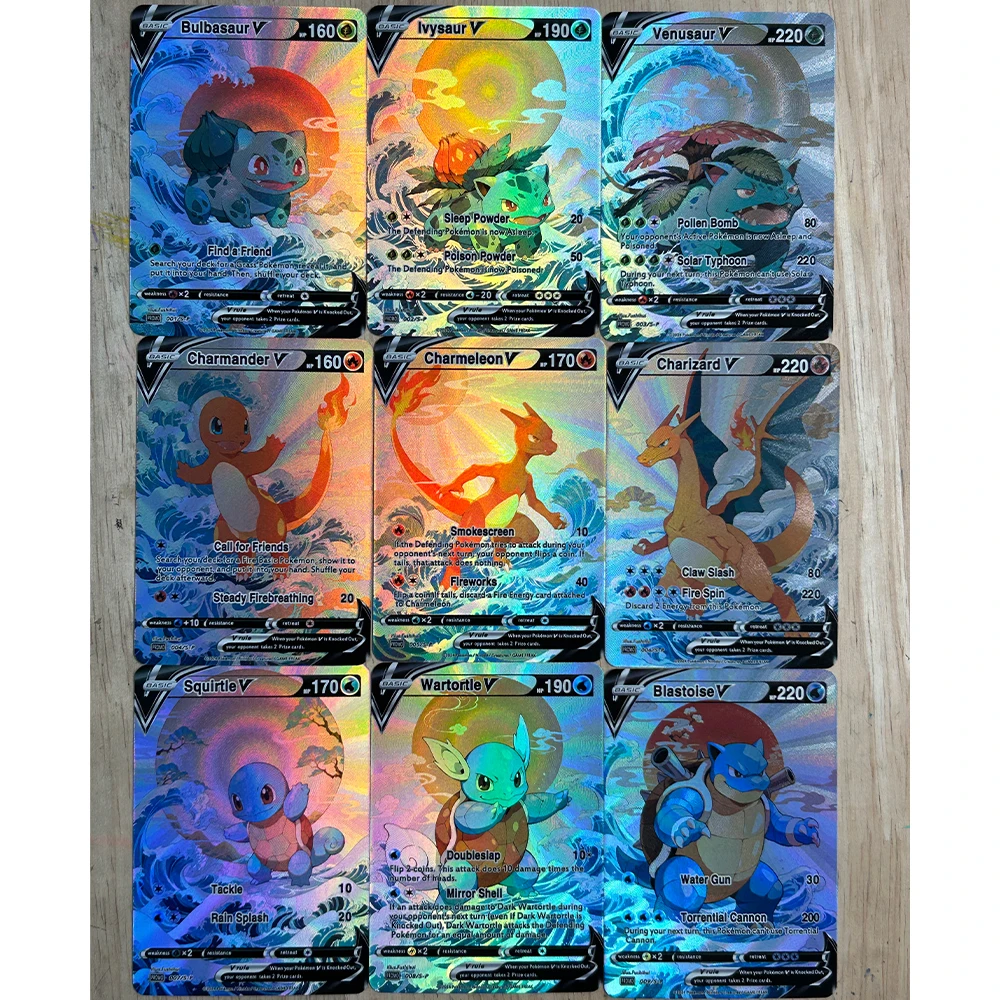 9 Teile/satz DIY Anime PTCG Sa – Card Game Kids Bewertung und Preis
