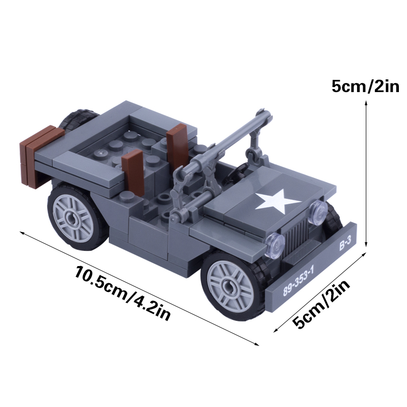 MOC WW2 Military US Figuren Wi – Kids Toys Jeep Bewertung und Preis