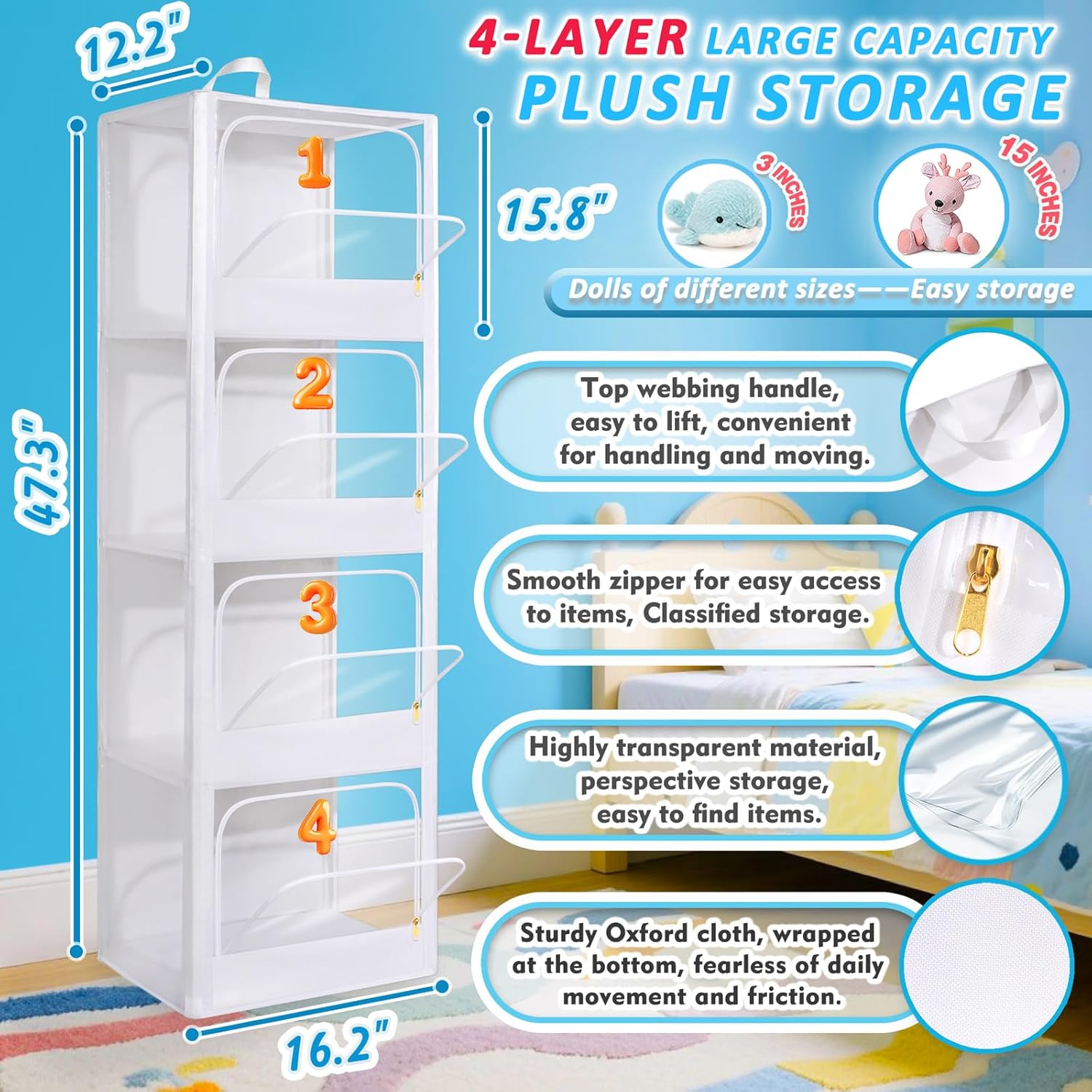 4-stöckiger Transparenter Reiß – Kids' Toys Bewertung und Preis