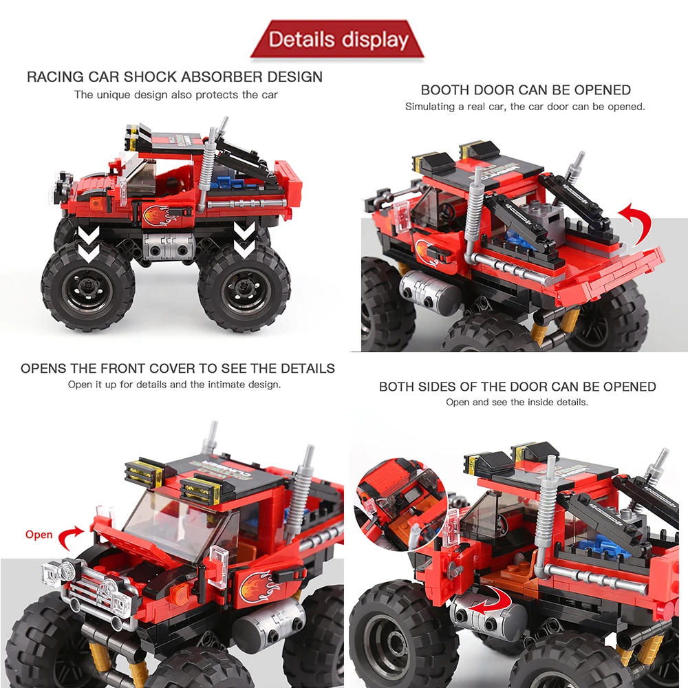 DIY Auto Lkw Baustein Set Spie – Kids Toys Jeep Bewertung und Preis