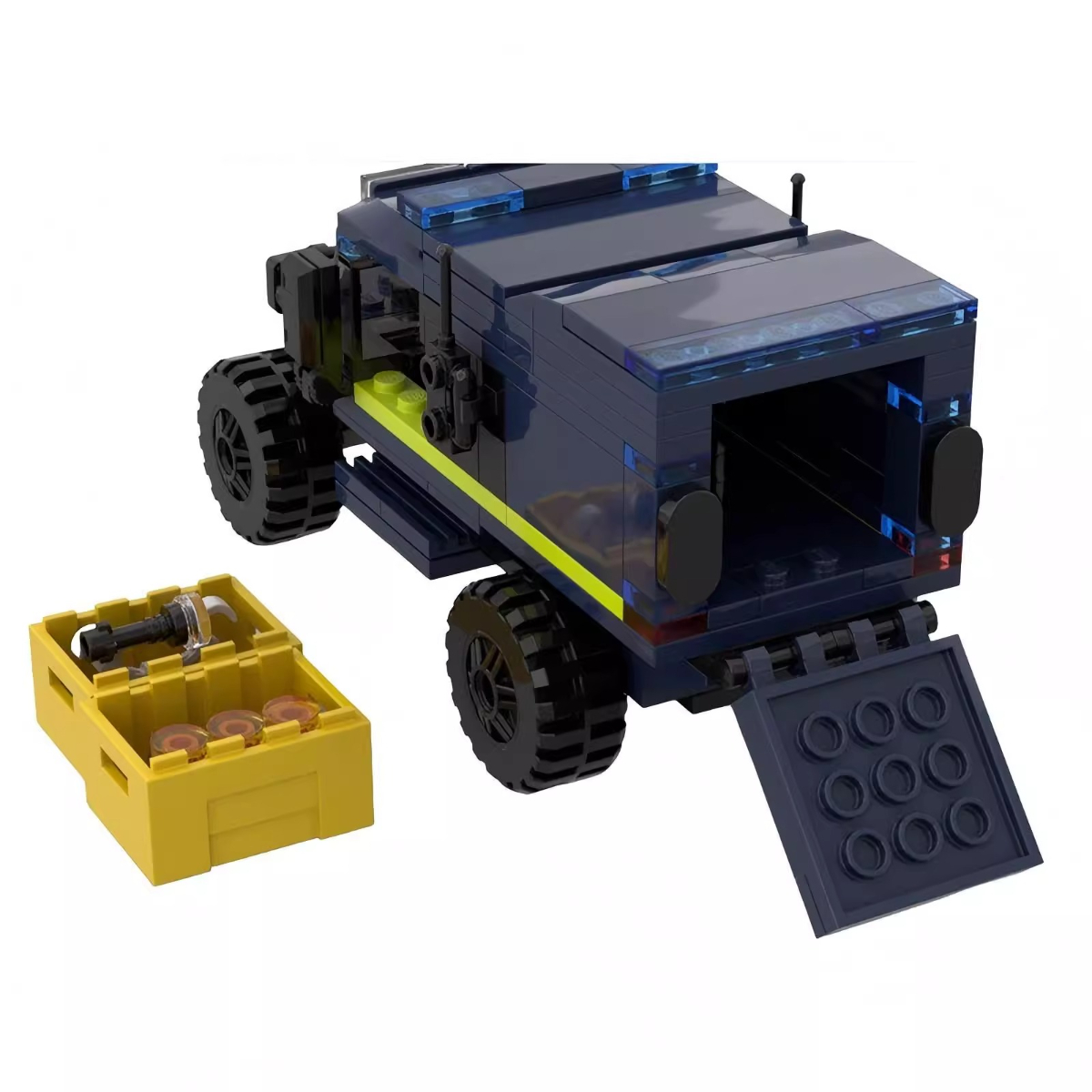 MOC Polizei Mehrzweck-SUV Fahr – Kids Toys Jeep Bewertung und Preis
